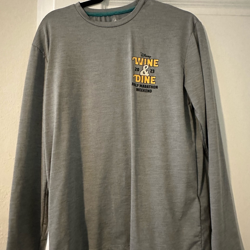 RunDisney Gray Wine & Dine Long Sleeve Shirt